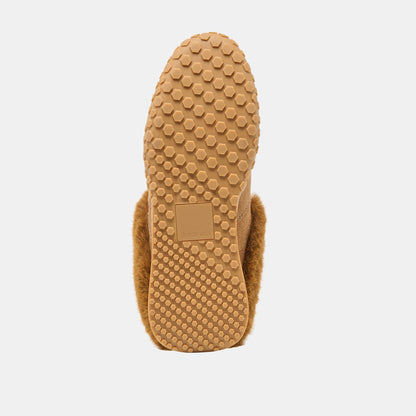 Izzey Plush Lt Brown Suede Sneakers - Dolce Vita