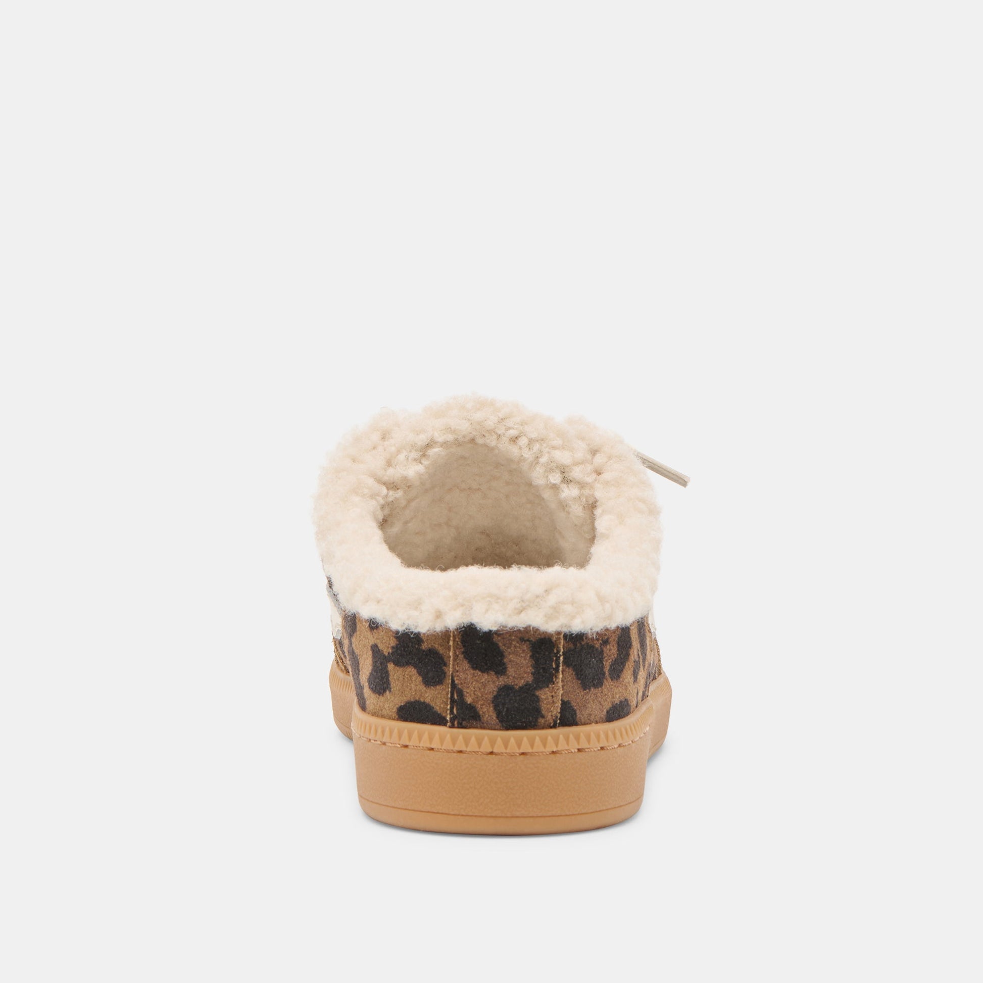Notice Slide Plush Brown Leopard Printed Suede Sneakers - Dolce Vita