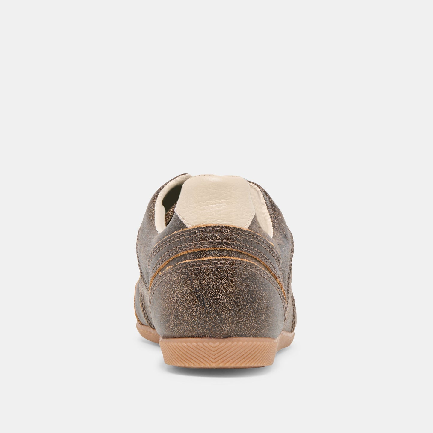 Laini Brown Distressed Leather Sneakers - Dolce Vita