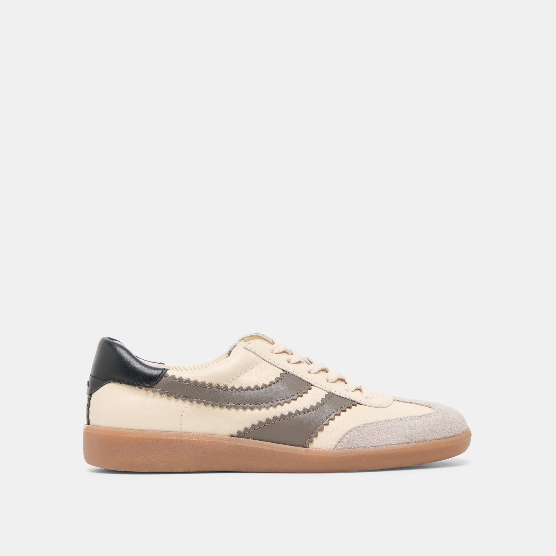 Merit White Grey Leather Sneakers - Dolce Vita