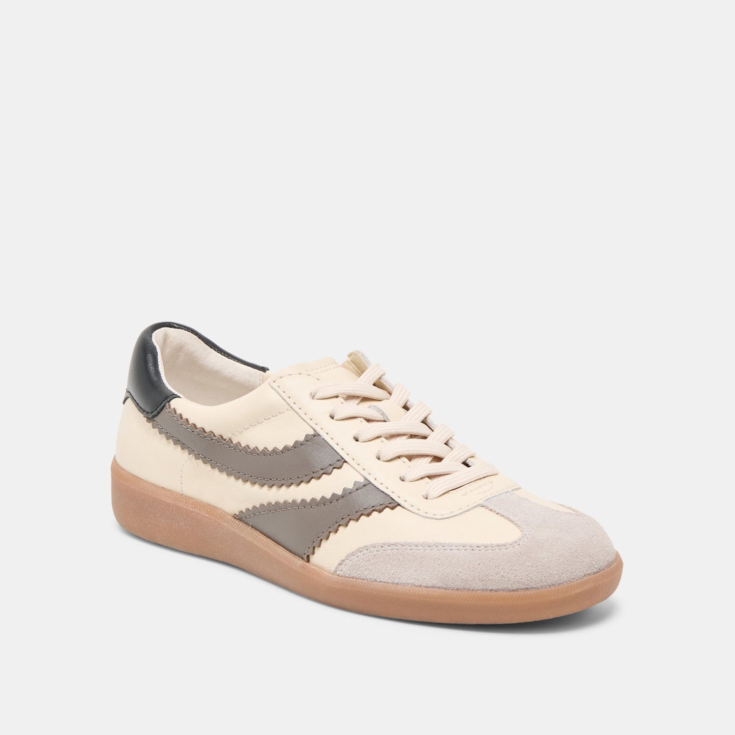 Merit White Grey Leather Sneakers - Dolce Vita