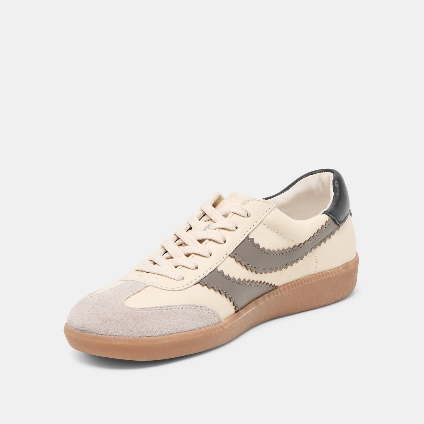 Merit White Grey Leather Sneakers - Dolce Vita