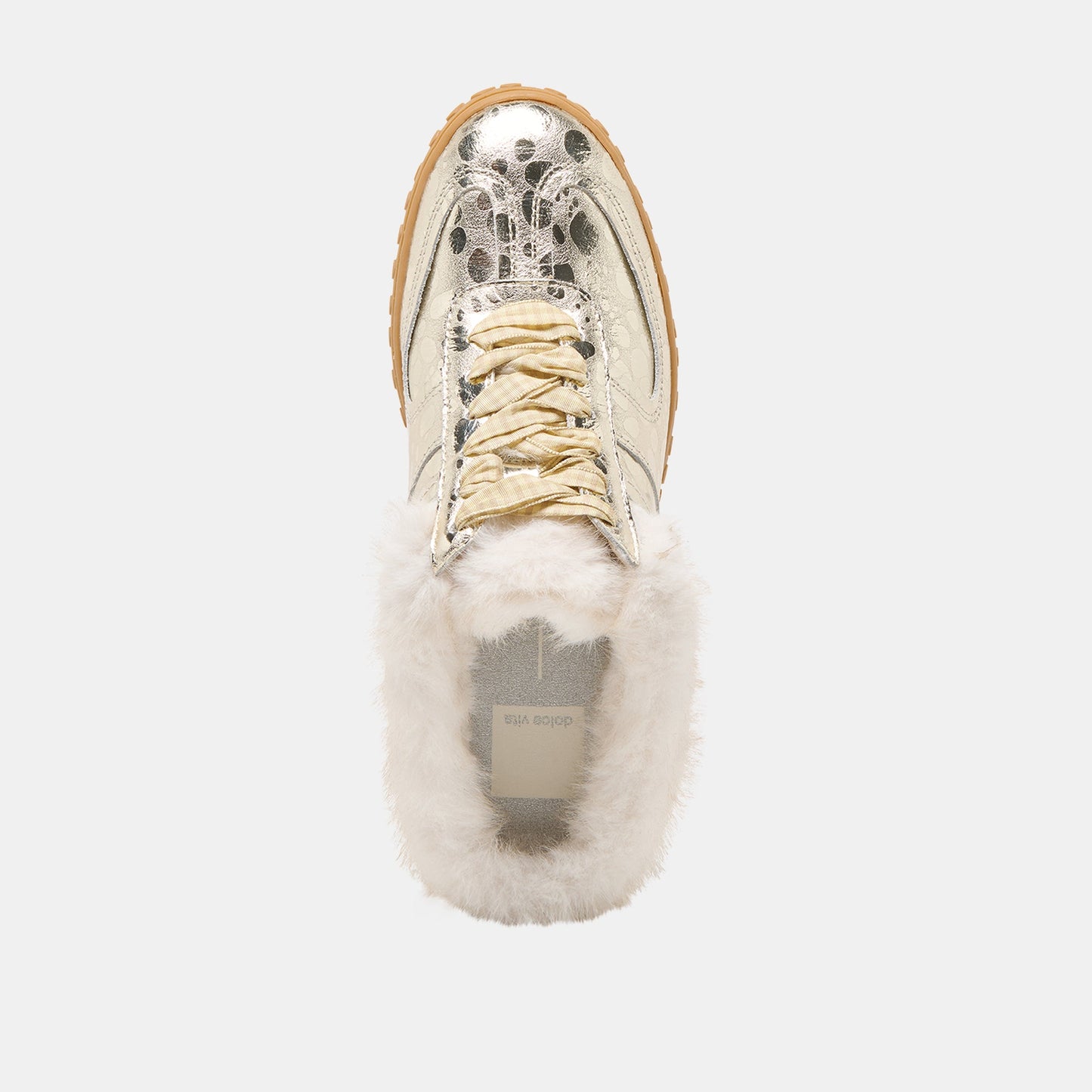 Izzey Plush Platinum Leather Sneakers - Dolce Vita