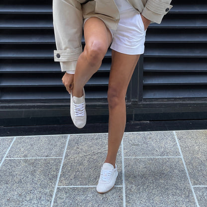 Serina Ivory Suede Sneakers - Dolce Vita