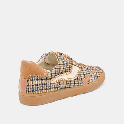 Notice Stitch Yellow Plaid Tweed Sneakers - Dolce Vita
