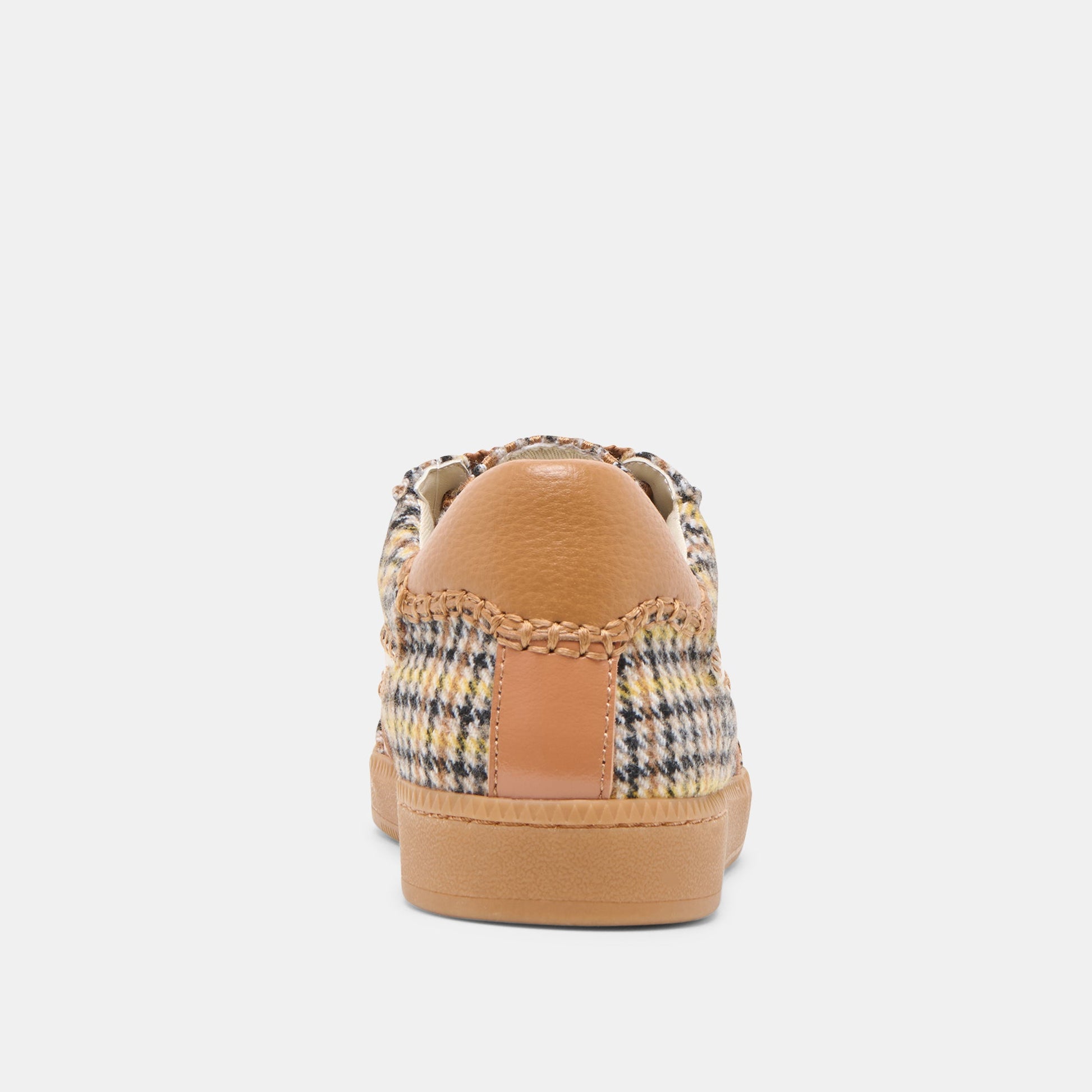 Notice Stitch Yellow Plaid Tweed Sneakers - Dolce Vita