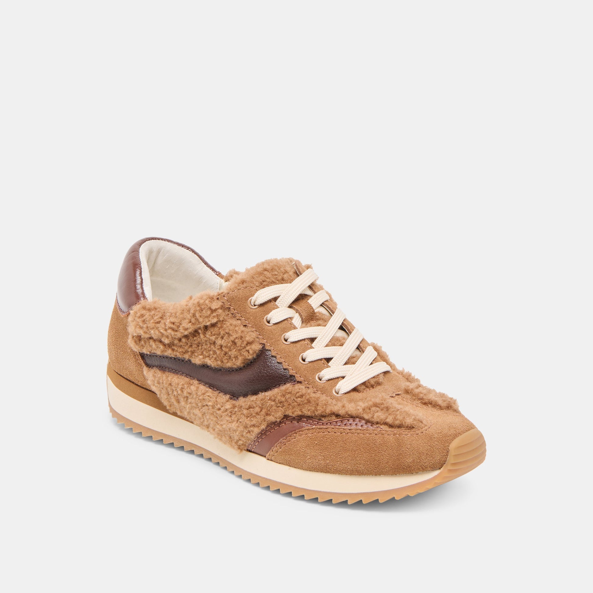 B.NTCD Plush Brown Plush Sneakers - Dolce Vita