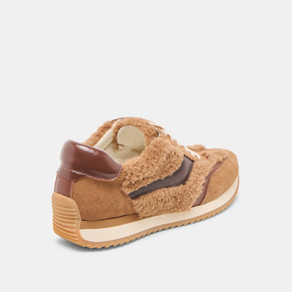B.NTCD Plush Brown Plush Sneakers - Dolce Vita