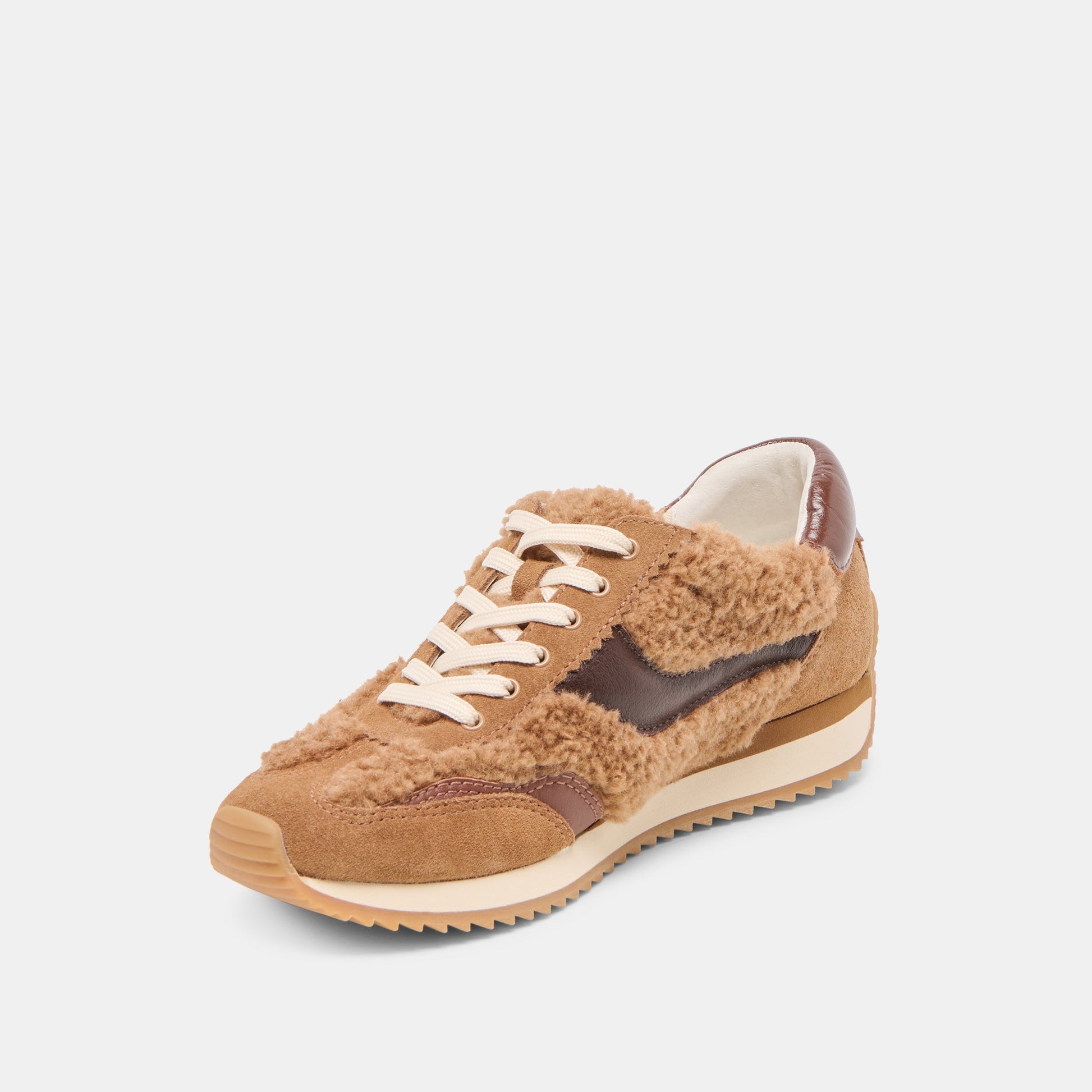B.NTCD Plush Brown Plush Sneakers - Dolce Vita