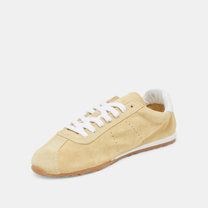 Serina Yellow Suede Sneakers - Dolce Vita