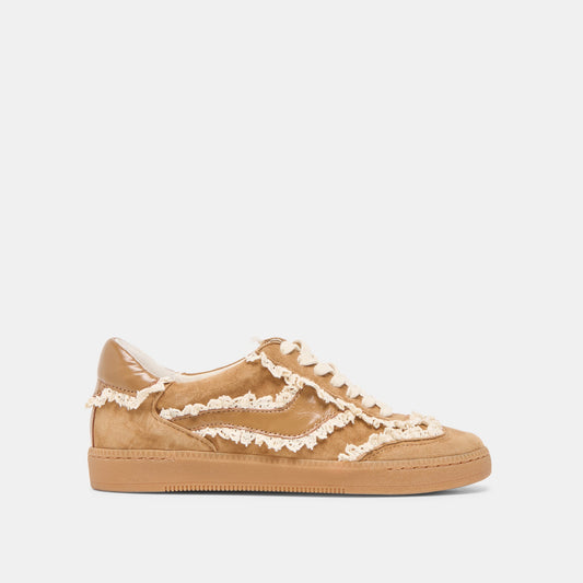 Notice Lace Lt Brown Suede Sneakers - Dolce Vita