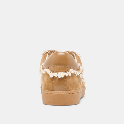 Notice Lace Lt Brown Suede Sneakers - Dolce Vita