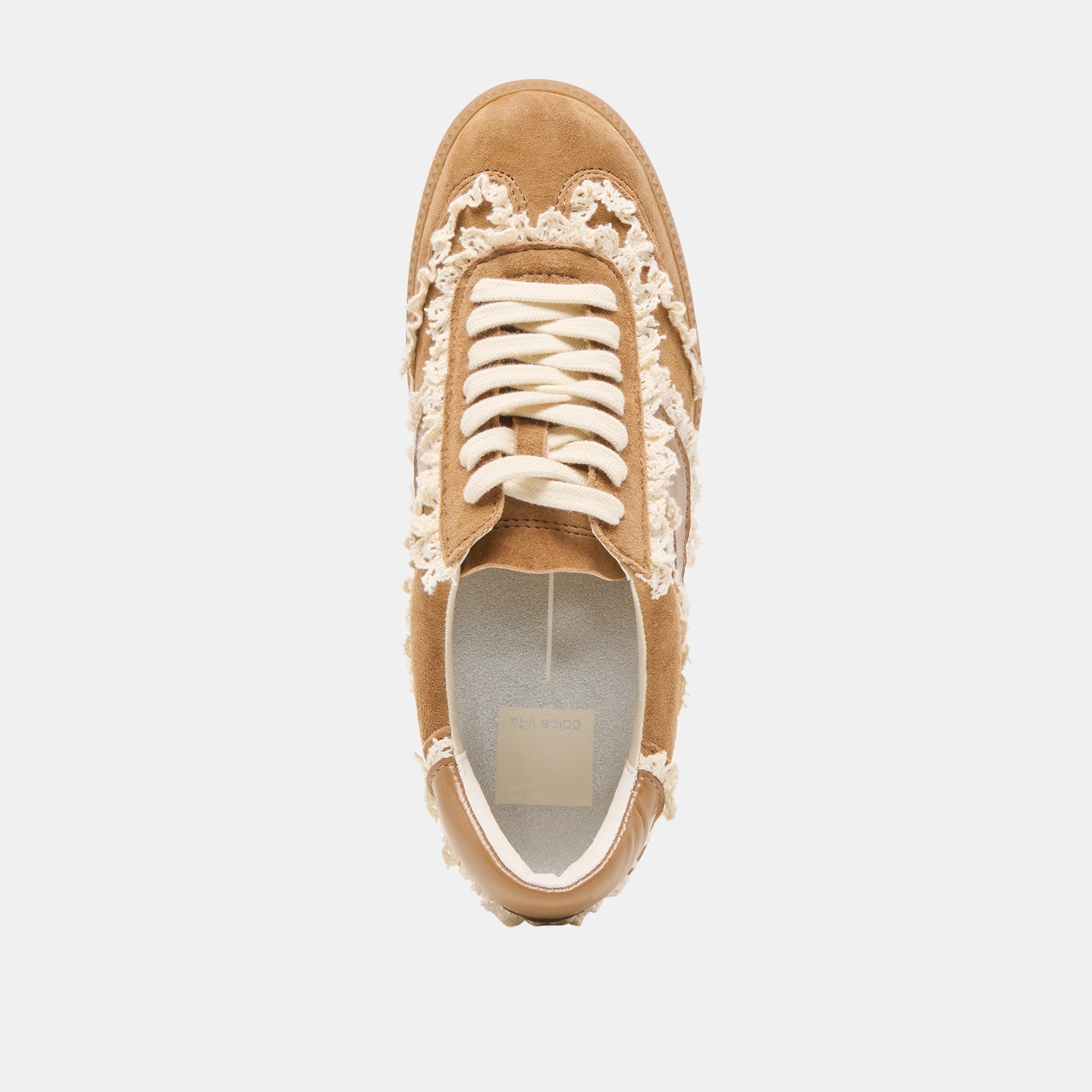 Notice Lace Lt Brown Suede Sneakers - Dolce Vita