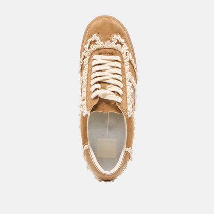 Notice Lace Lt Brown Suede Sneakers - Dolce Vita