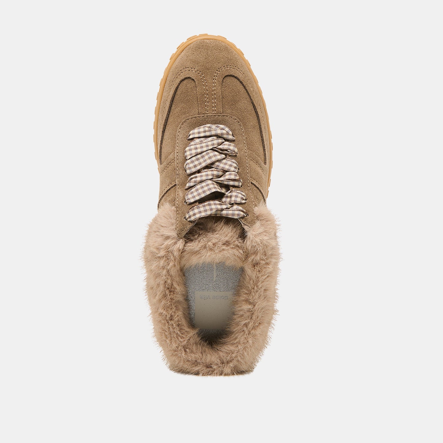 Izzey Plush Olive Suede Sneakers - Dolce Vita