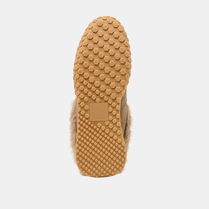 Izzey Plush Olive Suede Sneakers - Dolce Vita