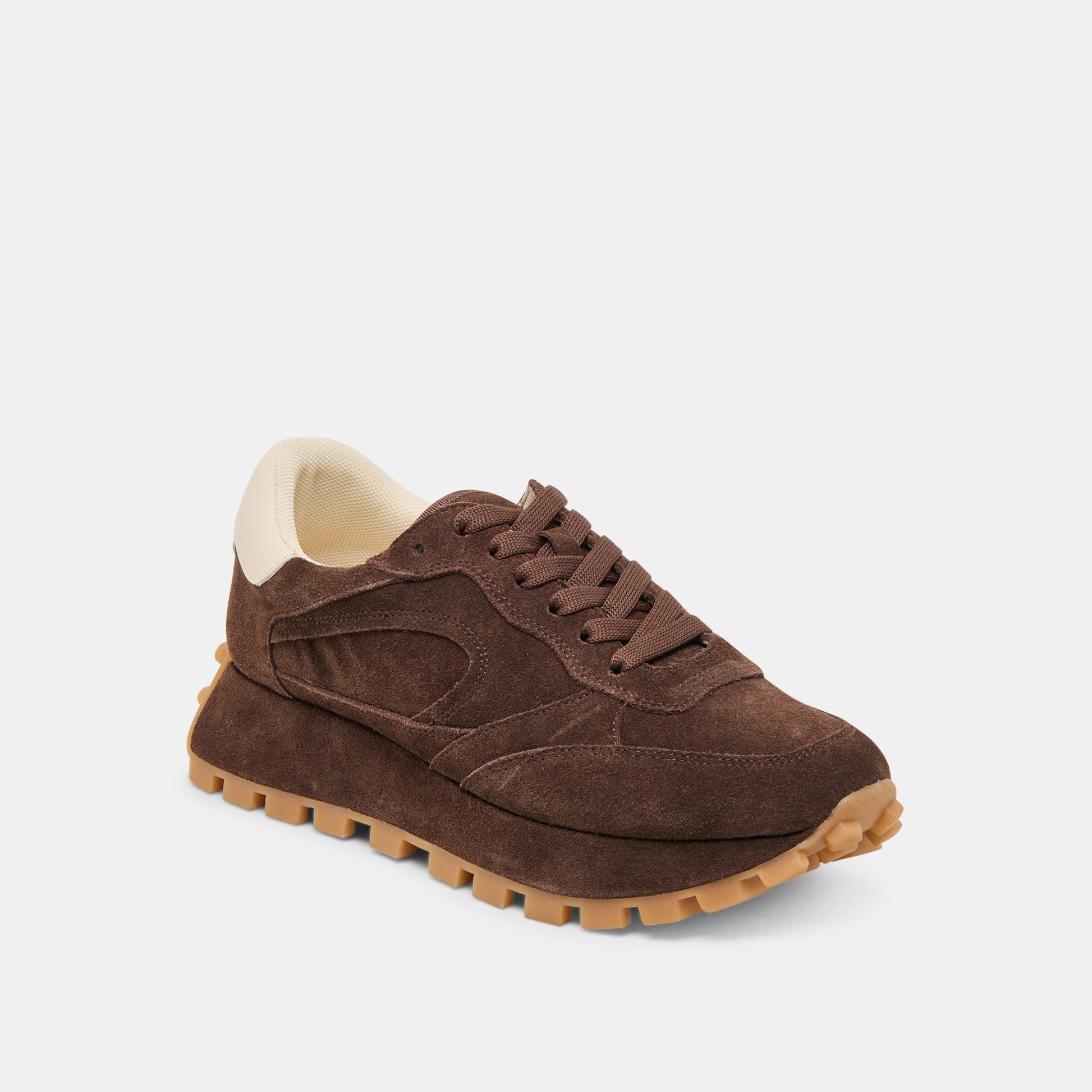 Tricia Dk Brown Suede Sneakers - Dolce Vita