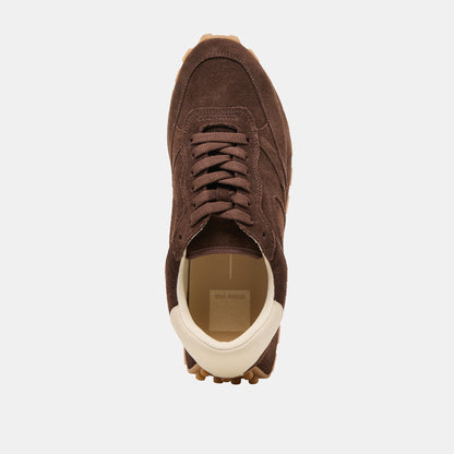 Tricia Dk Brown Suede Sneakers - Dolce Vita