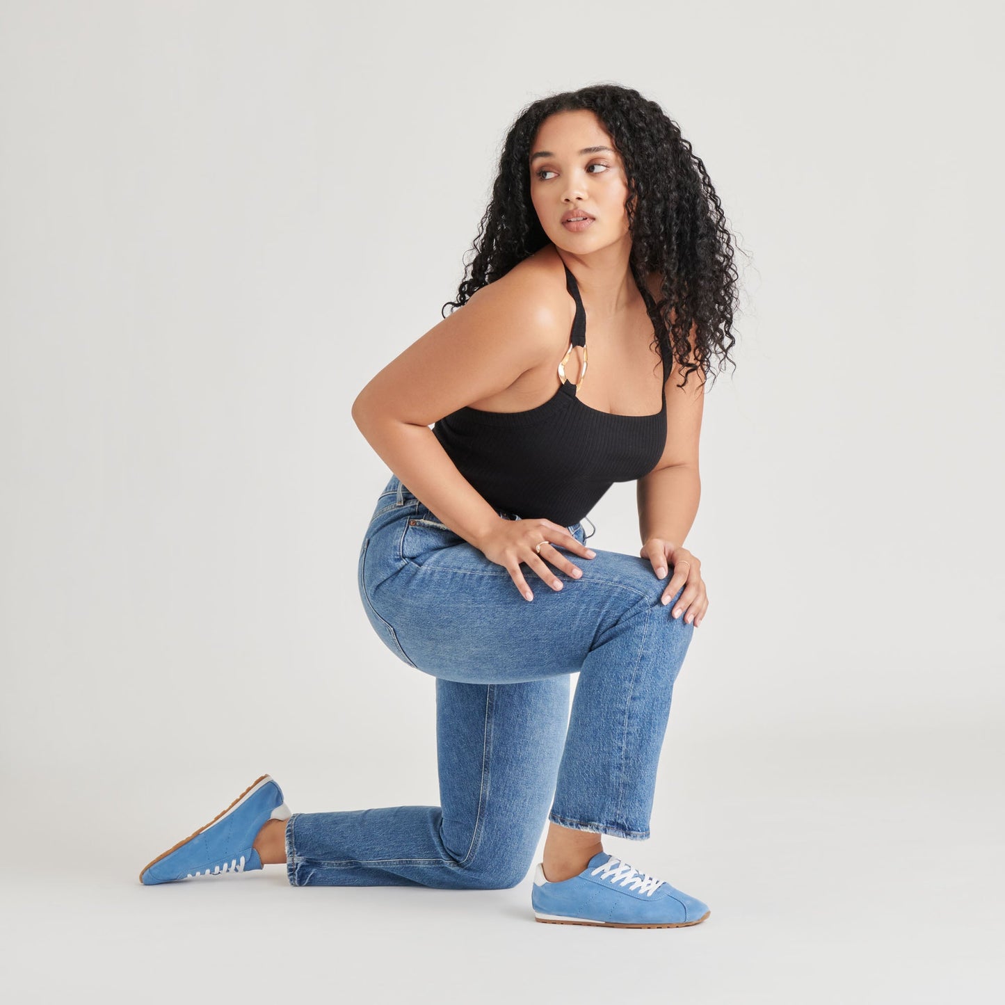 SERINA SNEAKERS BLUE SUEDE - Dolce Vita