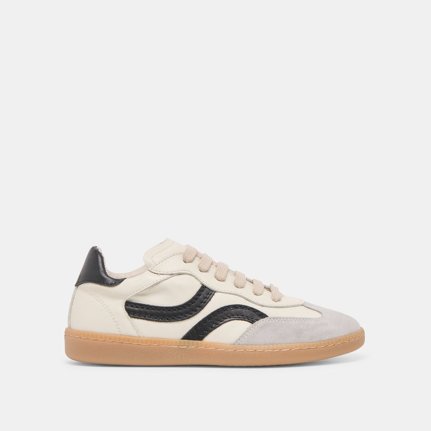 Rebel White Black Leather Sneakers - Dolce Vita