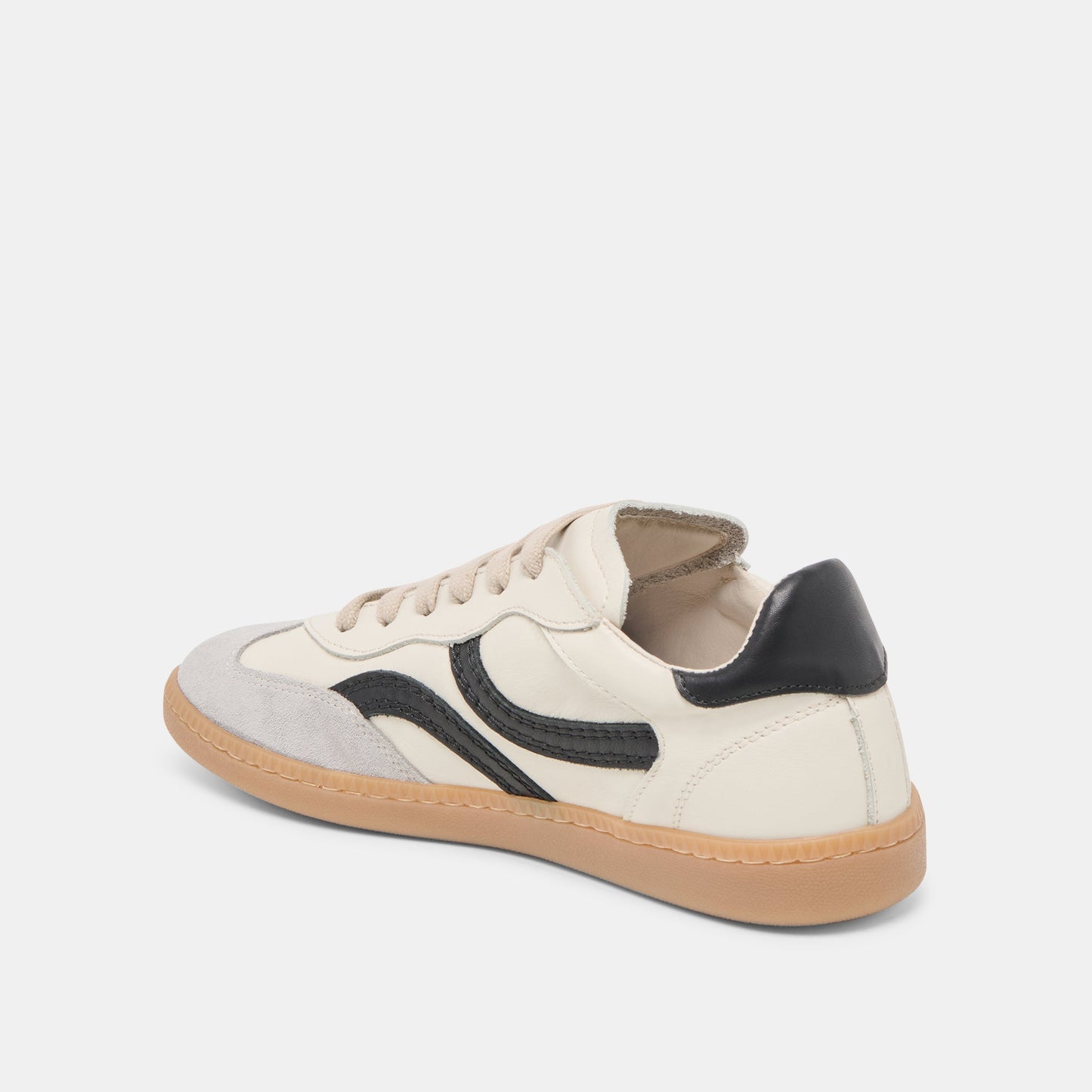 Rebel White Black Leather Sneakers - Dolce Vita