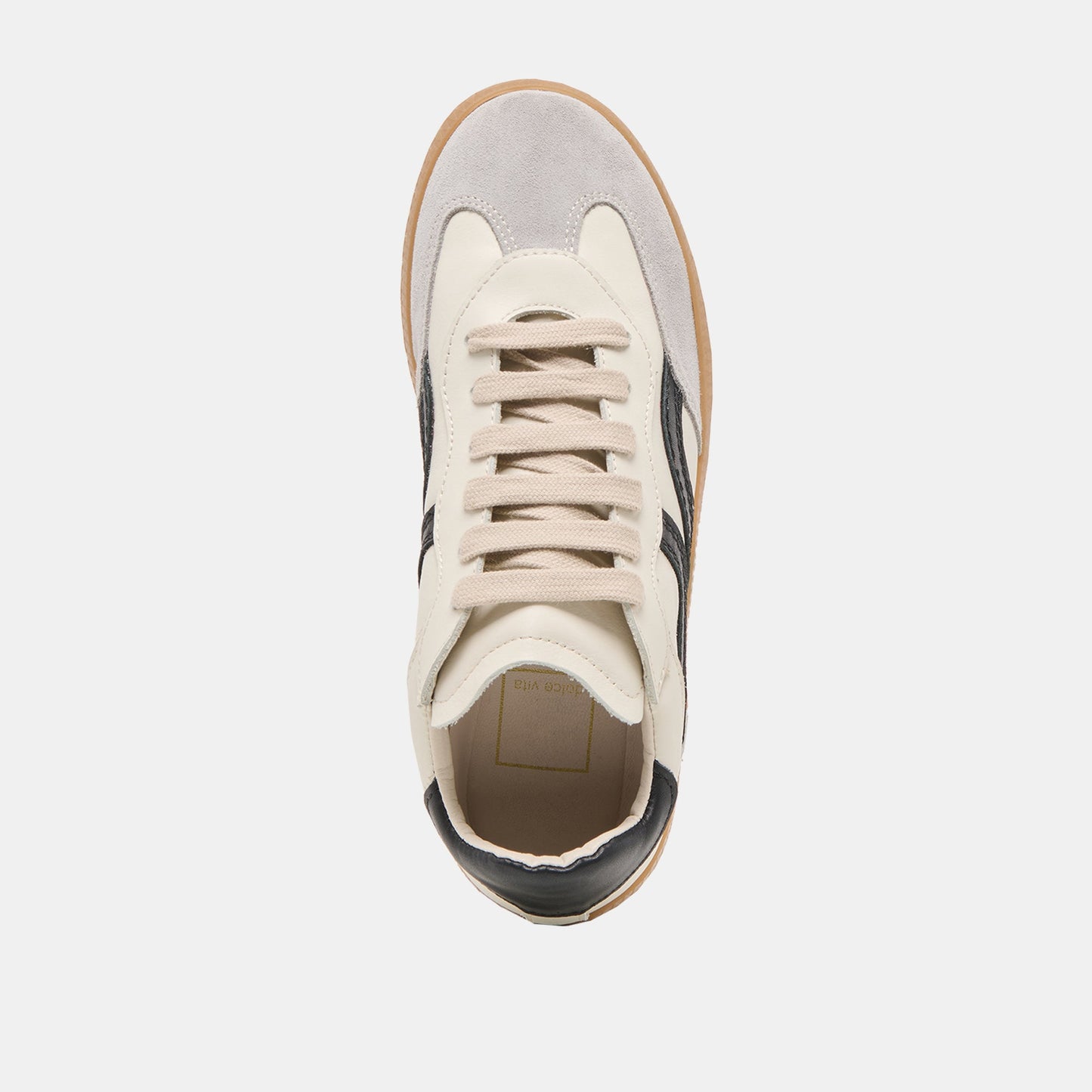 Rebel White Black Leather Sneakers - Dolce Vita