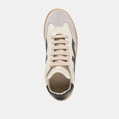 Rebel White Black Leather Sneakers - Dolce Vita