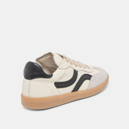 Rebel White Black Leather Sneakers - Dolce Vita