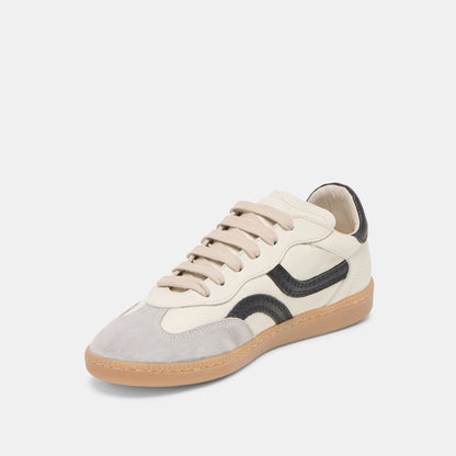 Rebel White Black Leather Sneakers - Dolce Vita