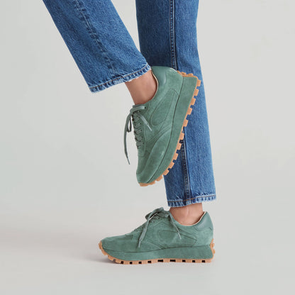 Tricia Dk Green Suede Sneakers - Dolce Vita