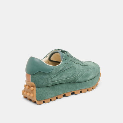 Tricia Dk Green Suede Sneakers - Dolce Vita