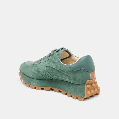 Tricia Dk Green Suede Sneakers - Dolce Vita
