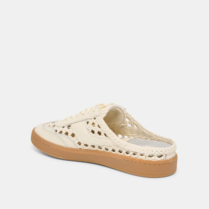Notice Slide Woven Off White Woven Stella Sneakers - Dolce Vita