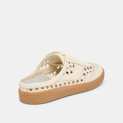 Notice Slide Woven Off White Woven Stella Sneakers - Dolce Vita
