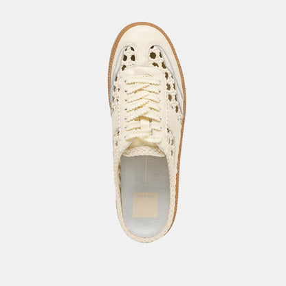 Notice Slide Woven Off White Woven Stella Sneakers - Dolce Vita