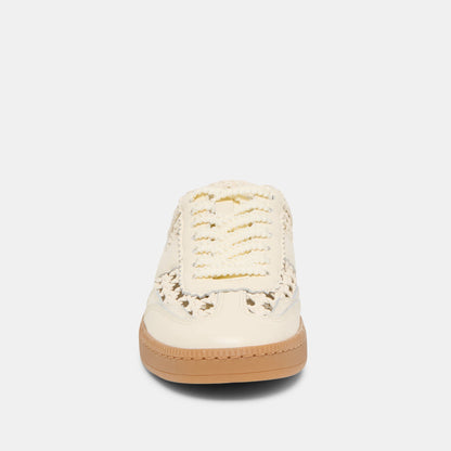 Notice Slide Woven Off White Woven Stella Sneakers - Dolce Vita