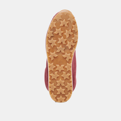 Serina Burgundy Suede Sneakers - Dolce Vita