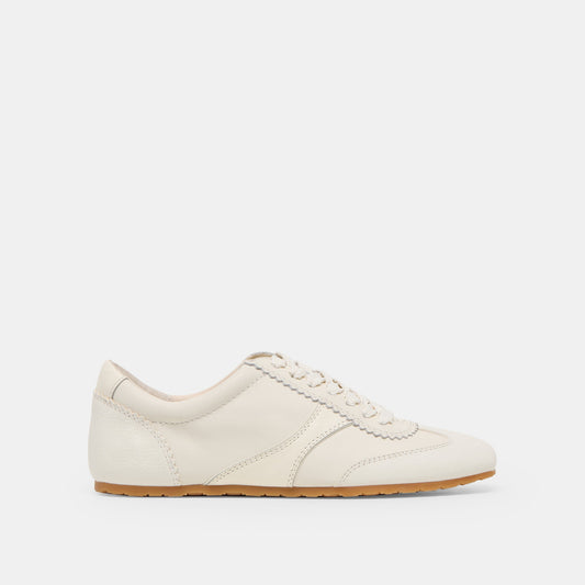 Dorie White Leather Sneakers - Dolce Vita