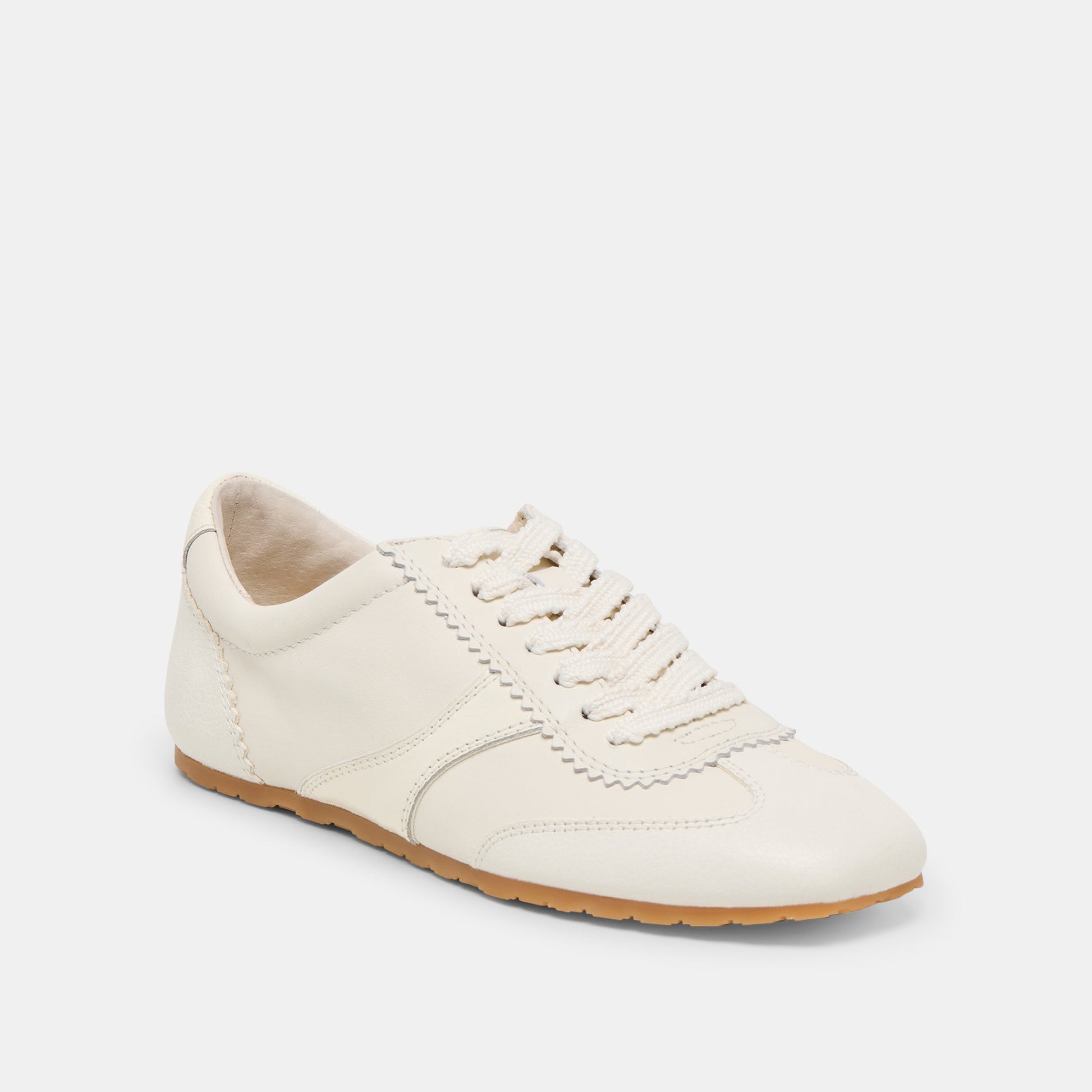 Dorie White Leather Sneakers - Dolce Vita