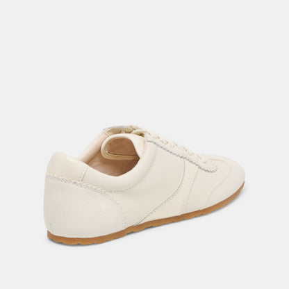 Dorie White Leather Sneakers - Dolce Vita