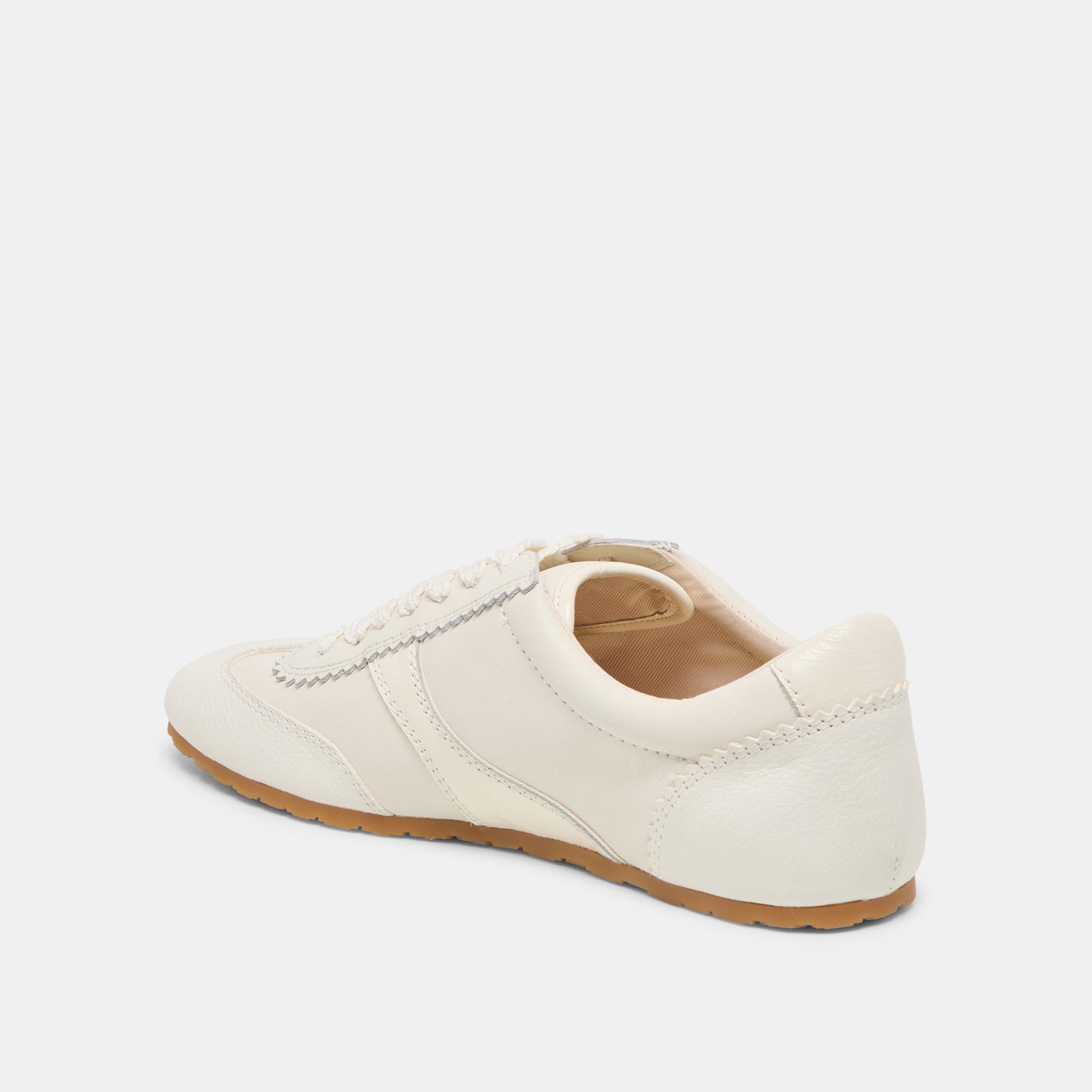 Dorie White Leather Sneakers - Dolce Vita