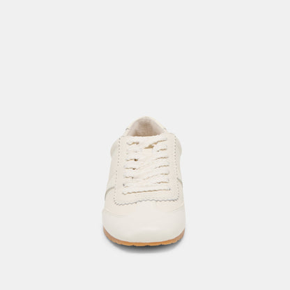 Dorie White Leather Sneakers - Dolce Vita