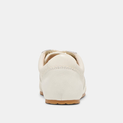 Dorie White Leather Sneakers - Dolce Vita