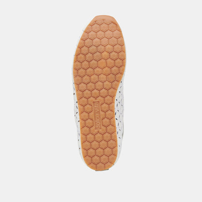 DANIE EYELET PERF SNEAKERS TRUE WHITE LEATHER - Dolce Vita