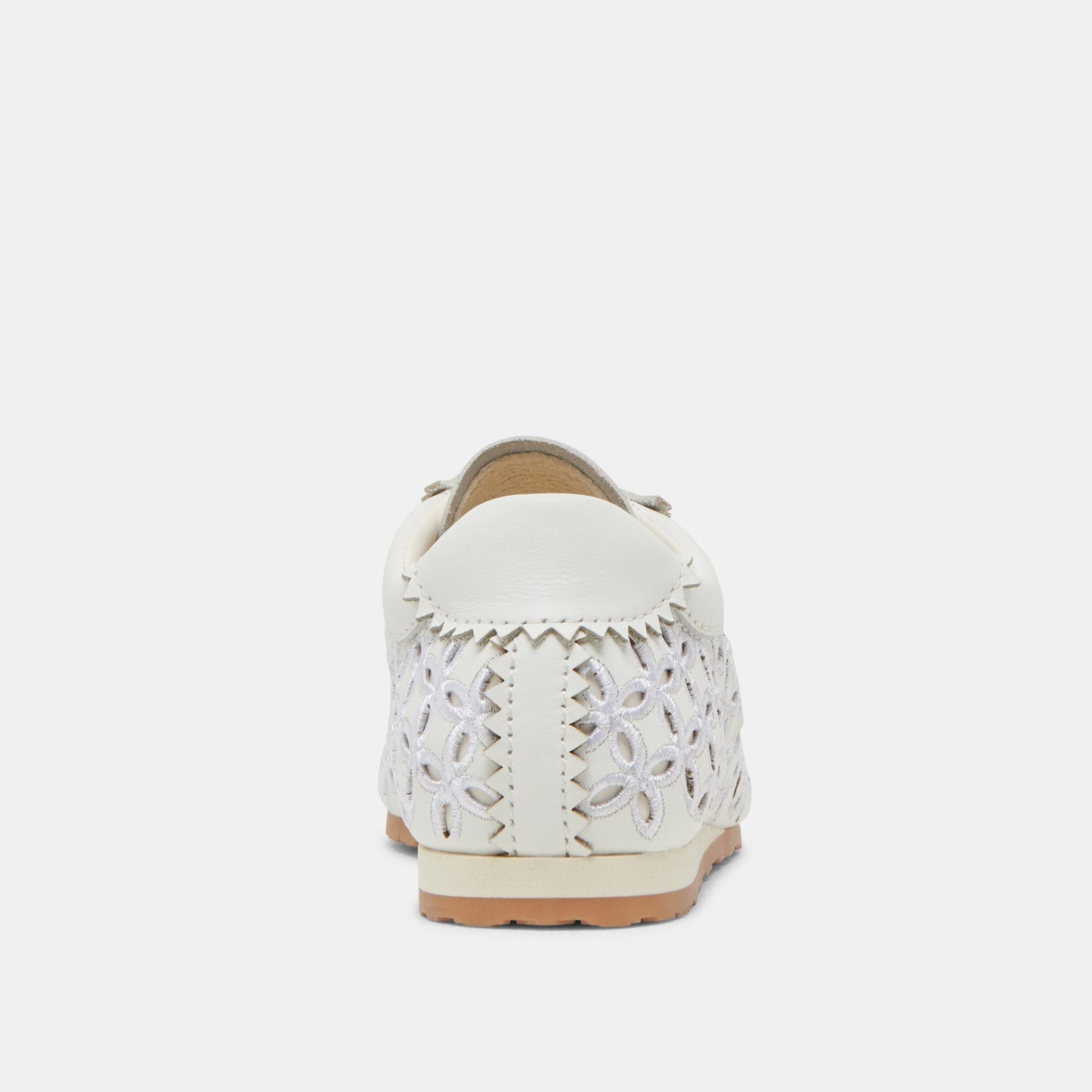 DANIE EYELET PERF SNEAKERS TRUE WHITE LEATHER - Dolce Vita