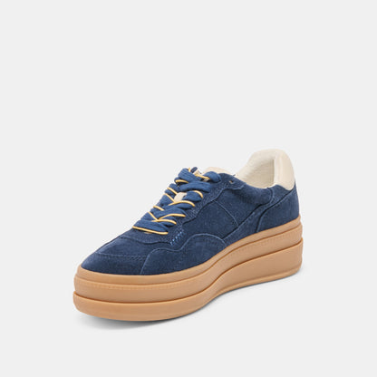 Naomy H2O Waterproof Navy Suede Sneakers - Dolce Vita