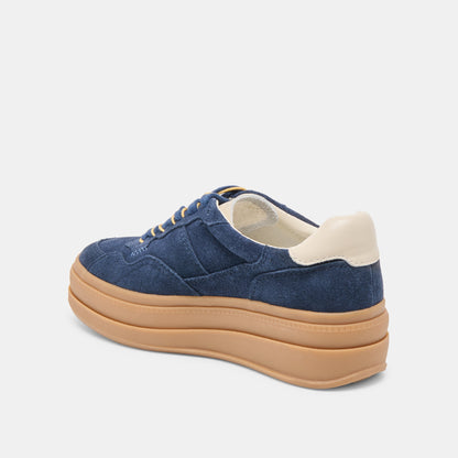 Naomy H2O Waterproof Navy Suede Sneakers - Dolce Vita