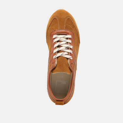 Viper Cognac Suede Sneakers - Dolce Vita
