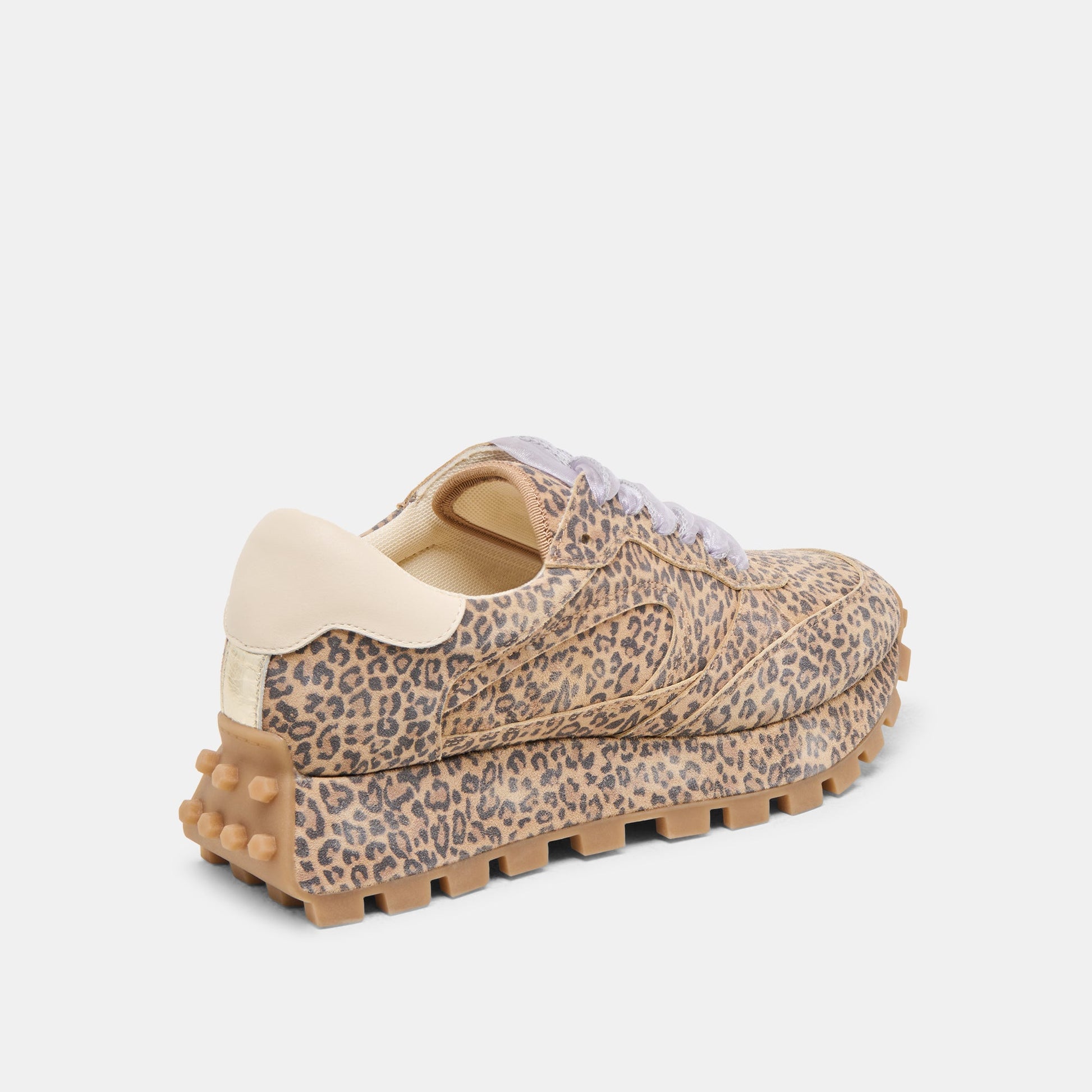 Tricia Tan Leopard Printed Suede Sneakers - Dolce Vita