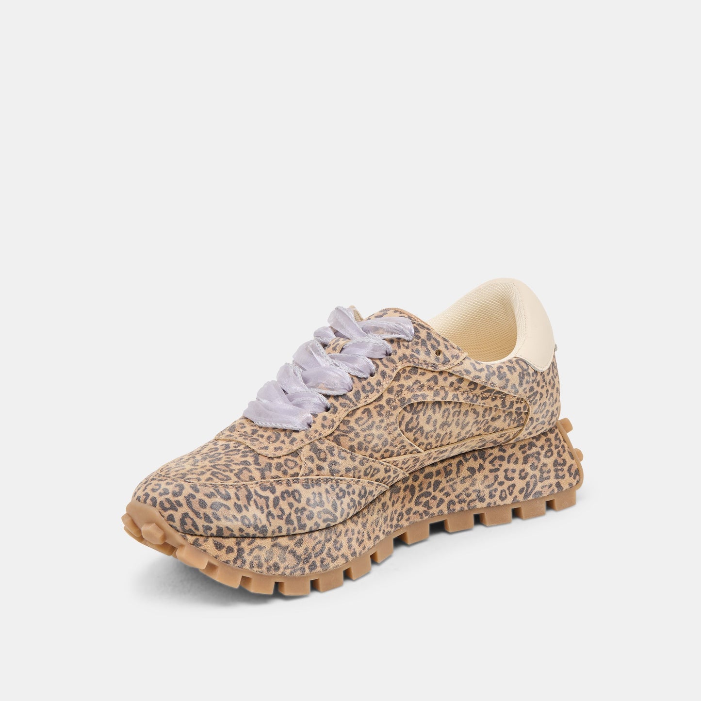 Tricia Tan Leopard Printed Suede Sneakers - Dolce Vita